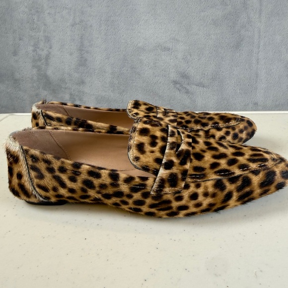 Stuart Weitzman Shoes - Stuart Weitzman Womens Loafers Size 6.5 Calf Hair Palmer Bold Shoes